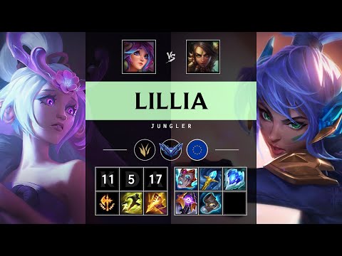 Lillia Jungle vs Nidalee - EUW Diamond Patch 25.04