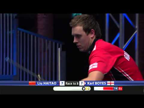 INCREDIBLE MISS! Karl Boyes misses simple 8-ball at PartyPoker World Pool Masters