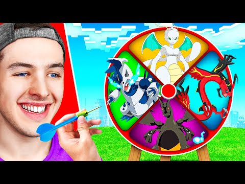 BeckBroPlays - THROWING a DART to get FUSION POKEMON in MINECRAFT