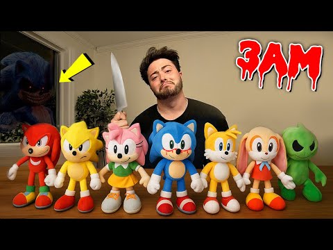 (WHAT’S INSIDE?) CUTTING OPEN ALL SONIC DOLLS AT 3 AM!!
