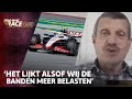 Teambaas Steiner over de bandenslijtage van zijn Auto's ?? | Race Café 02/06/2023
