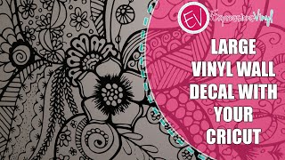 How to create a large vinyl wall decal in Cricut Design Space.