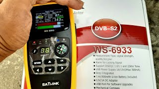 Satlink WS-6933 Satellite Finder Meter Unboxing & Review | How to use satellite finder