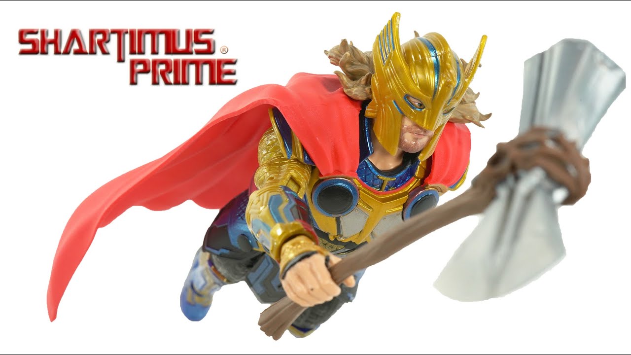 Marvel Legends Thor Love and Thunder Korg BAF Wave MCU Gold Helmet Hasbro Action Figure Review