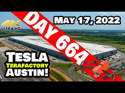CHASING DUMP TRUCKS AT GIGA TEXAS! - Tesla Gigafactory Austin 4K  Day 664 - 5/17/22 - Tesla Texas