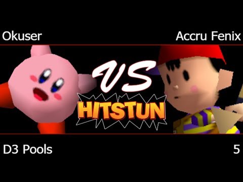 Hitstun 5 - Okuser (Kirby) vs Accru Fenix (Ness, Yoshi) D3 Pools - SSB64