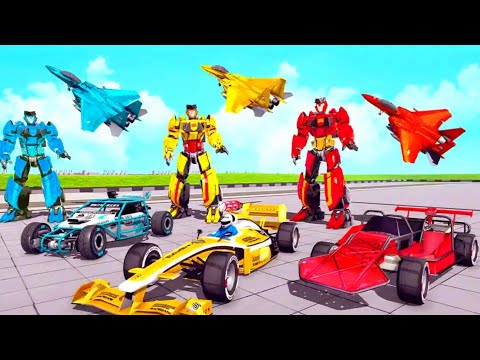 Air Jet Robot Transform Formula Car Robot Games android gameplay