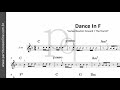 Dance In F ♪ James Newton Howard  | Partitura