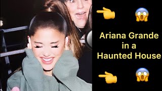Ariana Grande with her friends at a Haunted House in Vienna (Hotel Psycho)