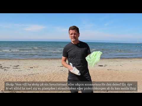 Hållbarhetsexperten tipsar - skräp på stranden