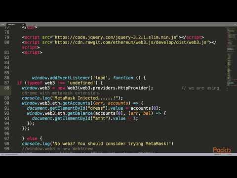 Blockchain Real World Projects Creating Functions to Interact with Blockchain| packtpub com