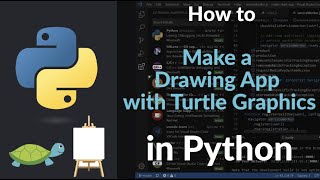 How to Make a Drawing App with Turtle Graphics in Python | Build a Simple Paint Tool for Beginners