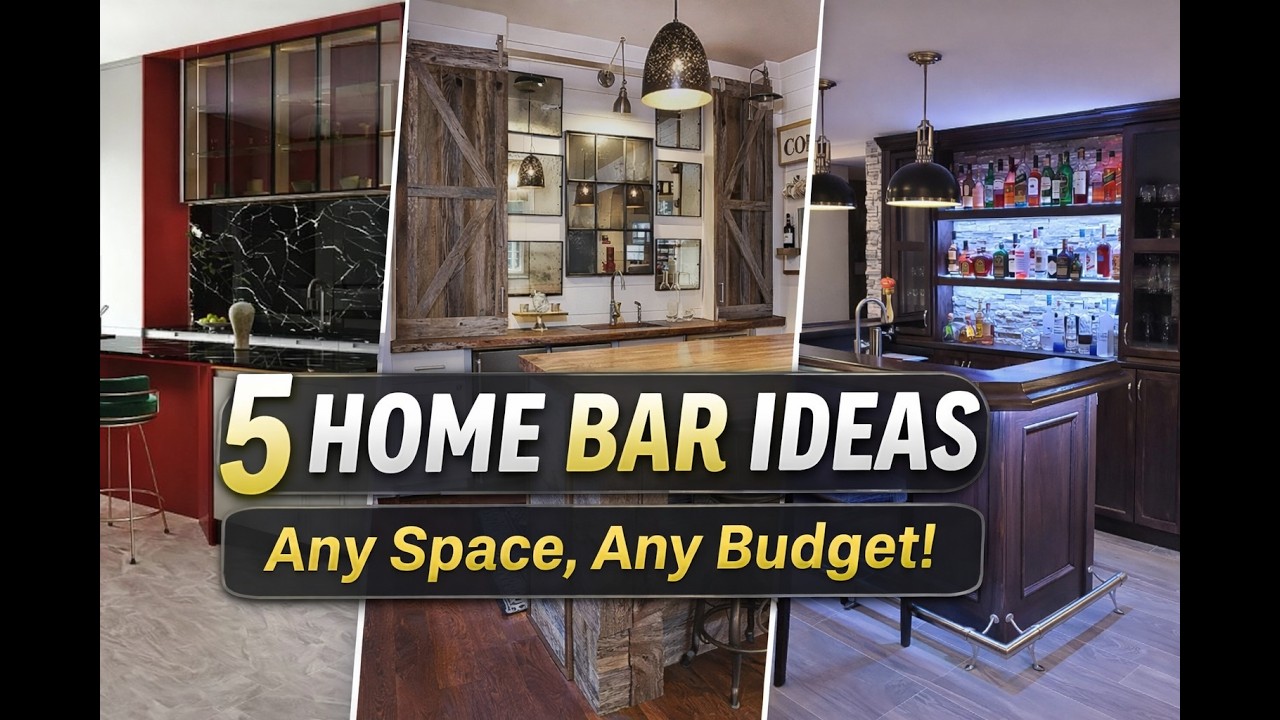 Home Bar Ideas: 5 Stylish Designs for Every Space & Budget