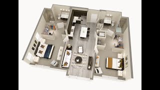 Dwell 2nd Street Luxury Apartments - 2BR (Slate 2)
