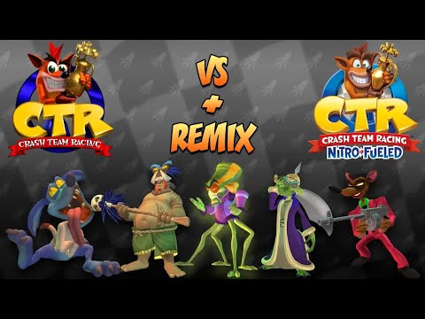 ♦ OST CTR Original vs CTR Nitro-Fueled: All Bosses (OLD vs NEW & TOGETHER)