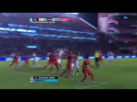 Gol de Maxi Coronel. Independiente 1-1 Gimnasia