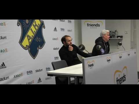 Presskonferens efter Hammarby hemma Sv Cup