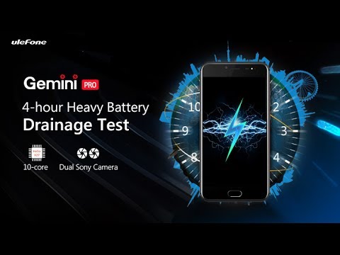 Ulefone Gemini Pro - 4-hour Heavy Battery Drainage Test