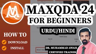 MAXQDA 24 for Beginners - Complete Guide - How to Download and Install - Urdu/Hindi