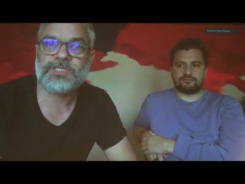 Bojan Djordjev and Siniša Ilić in video-conversation with Marina Gržinić