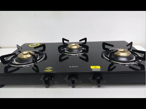 Unboxing of 3 Burner Gas Stove Elica 703CT