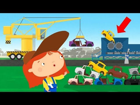 Doctor MacWheelie auf dem Schrottplatz. Zeichentrick für Kinder.