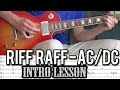 AC/DC - Riff Raff Main Riff Guitar Lesson (With Tabs)