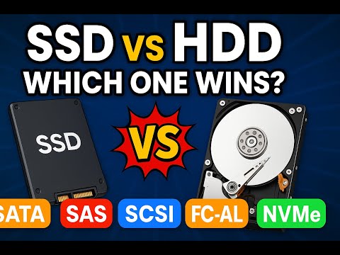 SSD vs HDD  Which One Wins - SATA, SAS, SCSI, FC AL & NVMe Explained Simply!