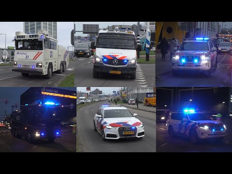 Hulpdiensten met spoed tijdens Voetbal wedstrijd Feyenoord en Ajax in de Kuip