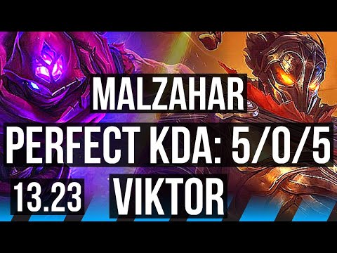 MALZ vs VIKTOR (MID) | 5/0/5, 1.8M mastery, 900+ games | NA Master | 13.23