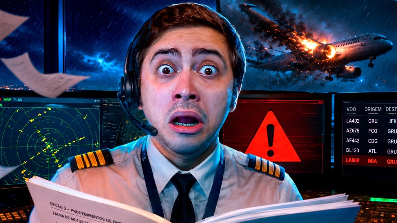 NUNCA DEIXE UM YOUTUBER PILOTAR UM AVIÃO! - DON'T PANIC! IT'S JUST TURBULENCE COM O GALAXYK