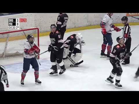 Optibet Hokeja līga. Dinamo Rīga - Prizma. Spēles labākie momenti. (15.02.2023.)