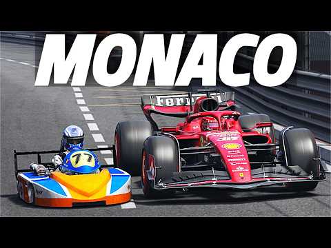 Can A SUPERKART Beat An F1 Car At MONACO?