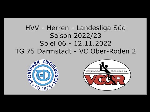 HVV - Herren - Saison 22/23 - Landesliga Süd - Spiel 06 - TG 75 Darmstadt - VC Ober-Roden 2