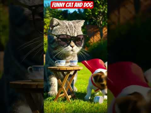Funny Cat and Dog Video #foryou #funny #catvideo #dogvideos #dog #funnyvideo