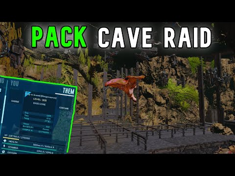 BROKEN Pack Cave Raid For INSANE Loot on Ark Survival Ascended!