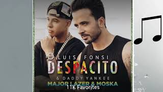 Luis Fonsi-Despacito ft Daddy Yankee Major Lazer and Moska Remix