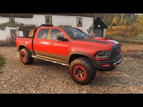 Forza Horizon 4 - 2017 RAM Rebel TRX Concept - Car Show Speed Jump Crash Test . 1440p 60fps.