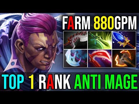 This is How Top 1 IMMORTAL RANK [Anti Mage] Ultimate Fast Farming 880GPM By IYD 7.18 Dota 2 FullGame
