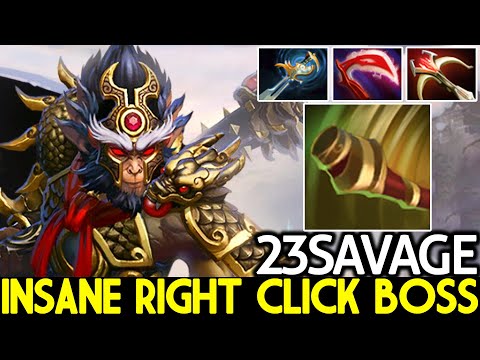 23SAVAGE [Monkey King] Insane Right Click Boss Full Physical Build Dota 2