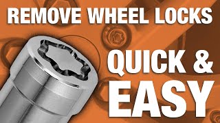 How to remove wheel locks without a key (remove McGard locking lug nuts)
