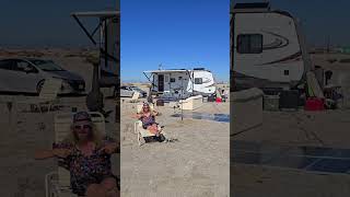 My new campsite on the playa in Bombay Beach