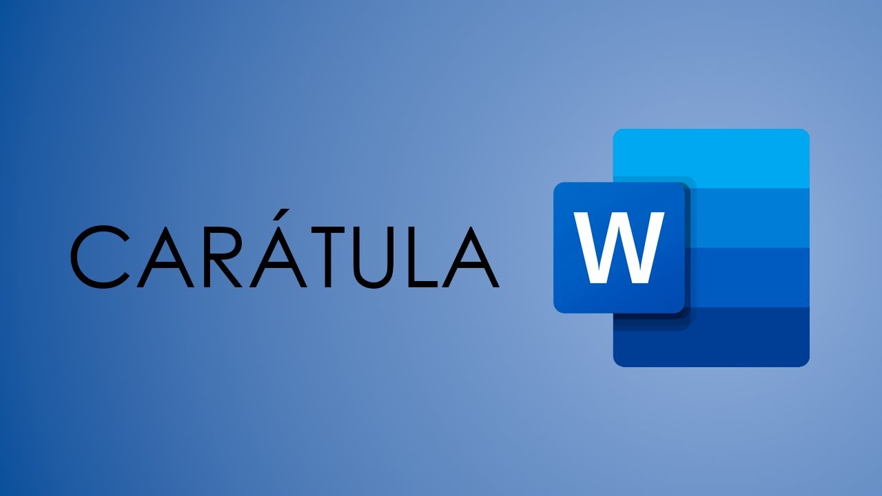 Cómo hacer una CARÁTULA en Word