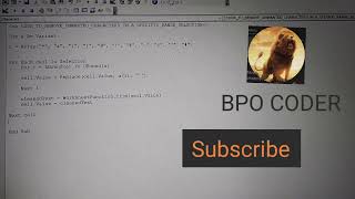 VBA EXCEL CODE TO REMOVE UNWANTED CHARACTERS FROM A SELECTION |VBA CODE TO REMOVE UNWANTED CHARACTER