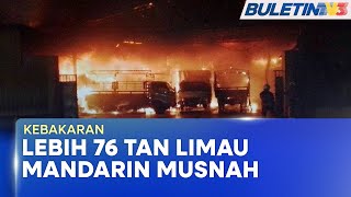 Download lagu KEBAKARAN | Gudang Barangan Runcit Terbakar, 76 Tan Limau Mandarin Turut Musnah mp3