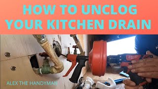 HOW TO UNCLOG YOUR KITCHEN DRAIN