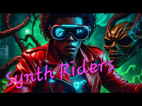 Thriller Michael Jackson in Synth Riders VR Game Mod Meta Quest 3 Halloween Theme Virtual Reality MR