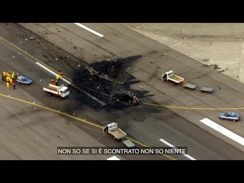 Incidente di Linate, in aeroporto: «Abbiamo visto una scia di fuoco»