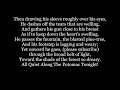 ALL QUIET ALONG THE POTOMAC TONIGHT The PICKET GUARD sing along song lyrics words text