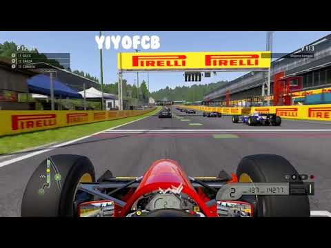 F1 2017 PS4 SALIDA Y ACCIDENTE CON FERRARI 412 T2 1995 SpaFrancochamps